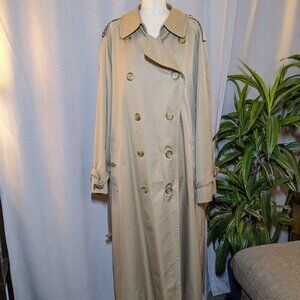 Burberry Trench Coat Tan Camel Honey Long Nova Belt Check 40 Regular